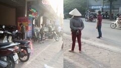 Cắn răng trả tiền vé gửi xe máy gần bến xe Giáp Bát dịp nghỉ lễ
