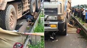 Xe tải đi ngược chiều cố tình lấn làn, đâm chết 2 người ở Bắc Giang: Tài xế ra đầu thú