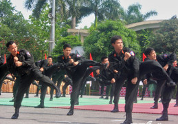 Màn biểu diễn võ thuật khó rời mắt của sinh viên Học viện Cảnh sát