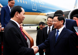 Chủ tịch nước đến thăm Phúc Kiến