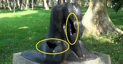 Vườn tượng điêu khắc nứt vỡ, hoen gỉ, trở thành thùng rác trong công viên Hà Nội