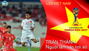 Tuyển thủ U20 Việt Nam Trần Thành: Từ vai phụ thành người hùng World Cup
