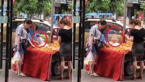 Gian thương giở tiểu xảo, tráo túi đồ của khách nhanh như chớp