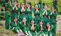 Ấn tượng ảnh kỷ yếu 'Chúng tôi là chiến sĩ' của học sinh Bắc Giang