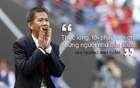 HLV Hoàng Anh Tuấn: 'Thực lòng, tôi phải cảm ơn bầu Đức'