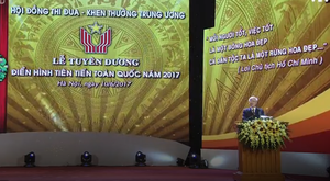 Trực tiếp: Tuyên dương điển hình tiên tiến toàn quốc năm 2017
