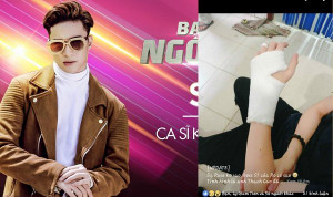 S.T 365 bị gãy tay, chấn thương trước giờ diễn đêm thi trực tiếp