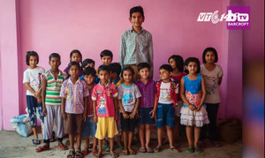 Ấn Độ: Choáng với chiều cao khủng gần 2 mét của cậu bé cao nhất thế giới