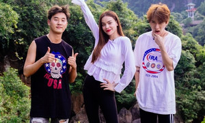 Hà Hồ bất chấp nguy hiểm khám phá động Thiên Đường cùng rapper Hàn Quốc Basick