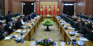 Đại tướng Ngô Xuân Lịch hội đàm cùng Phó Chủ tịch Quân ủy Trung ương Trung Quốc