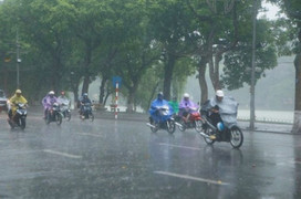 Miền Bắc tiếp tục mưa to và dông trên diện rộng