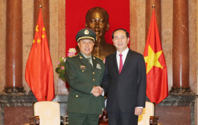 Chủ tịch nước tiếp Phó Chủ tịch Quân ủy Trung ương Trung Quốc