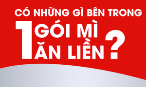 Có những gì bên trong 1 gói mì ăn liền?