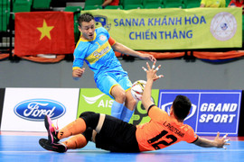 Sanna Khánh Hòa thắng trận đầu tiên tại giải Futsal CLB Đông Nam Á 2017