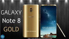 Concept Galaxy Note 8 Gold sang trọng, vân tay siêu âm