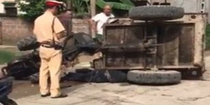 Thực hư CSGT truy đuổi khiến xe công nông lật, đè chết tài xế