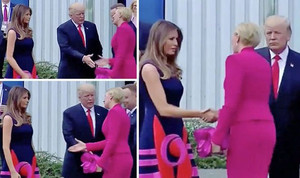 Tổng thống Trump tẽn tò vì bắt tay 'hụt' với Đệ nhất Phu nhân Ba Lan