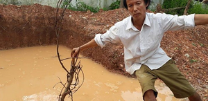 Hai anh em ruột chết thảm dưới hố tự hoại đang thi công trong bão số 2