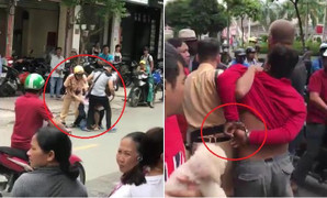 Dân giúp CSGT tóm gọn 2 tên cướp giữa phố Sài Gòn