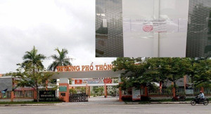 Nợ hơn 60 tỷ, hàng chục phòng học trong trường bị ngân hàng niêm phong