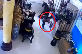 Người phụ nữ dùng móc câu 'chôm' tiền công đức trong chùa