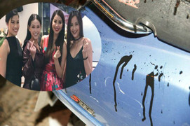 Quán trà sữa của Phạm Hương bị tạt sơn trong ngày khai trương