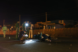 Truy tìm xe mô tô gây tai nạn trên đường Hồ Chí Minh bỏ trốn