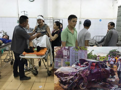 Ô tô mất lái gặp tai nạn kinh hoàng, 6 người nguy kịch