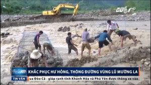 Ngày đêm phá đá, thông đường sau lũ lịch sử ở Sơn La