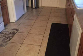 Căng mắt tìm chú chó ngụy trang siêu giỏi trong nhà bếp