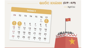 Lịch nghỉ chính thức lễ Quốc khánh 2/9 năm 2017