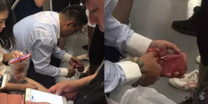 Quá bận rộn, người Trung Quốc làm bếp trên tàu điện