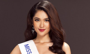 Á hậu Thuỳ Dung khoe eo thon, vai trần trong trang phục dạ hội quyến rũ