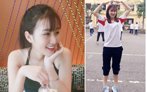 Hot girl Đại học Kinh tế gây bão với bức ảnh quá xinh đẹp trong giờ học thể dục