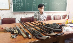 'Kho' vũ khí khủng trong rừng của trùm ma túy Nghệ An