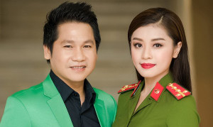 Sao Mai Thu Hằng mặc đồng phục công an, hội ngộ Trọng Tấn