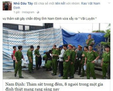 Triệu tập chủ tài khoản Facebook tung tin 'Thảm sát ở Nam Định'