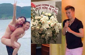 Mr. Đàm minh oan cho lẵng hoa 'Kim cương Kim Lý' trong đêm nhạc Hồ Ngọc Hà