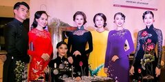 Xuân Lan, Trương Thị May diện áo dài đến xem liveshow của Đàm Vĩnh Hưng