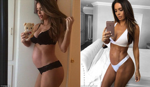 Bà bầu 8 tháng vẫn sở hữu cơ bụng 6 múi nóng bỏng 'đốt mắt' người nhìn