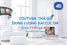 Xem Youtube tẹt ga chỉ với 50.000 đồng/tháng cùng MobiFone