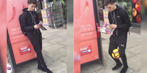 Tròn mắt xem thanh niên đá bóng như làm ảo thuật trên phố