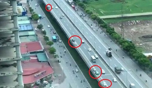 Video cảnh rùng rợn trên Vành đai 3: Hàng loạt lái xe bất chấp cái chết, nối đuôi chạy ngược chiều