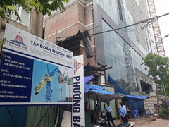 Video: Tòa nhà 8B Lê Trực được bảo vệ chặt chẽ