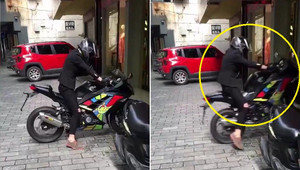 Thanh niên thích thể hiện, rồ ga lao mô tô 'oanh tạc' cửa hàng đồ lót