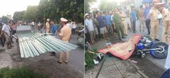 Bị xe xích lô 'máy chém' cứa vào cổ, một người đàn ông chết thương tâm