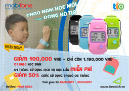Chào năm học mới: MobiFone khuyến mại đồng hồ thông minh TioKid