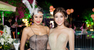 Á hậu Huyền My váy xuyên thấu mỏng như sương, đọ vẻ sexy với Phương Mai