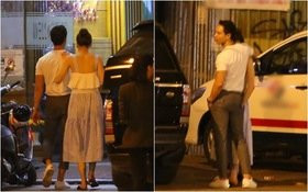 Hà Hồ thay đồ trên xe Kim Lý, cùng nhau về nhà lúc nửa đêm
