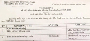 Lý giải thông tin học sinh lớp 1 đóng 16 triệu đồng đầu năm học mới ở Đồng Tháp